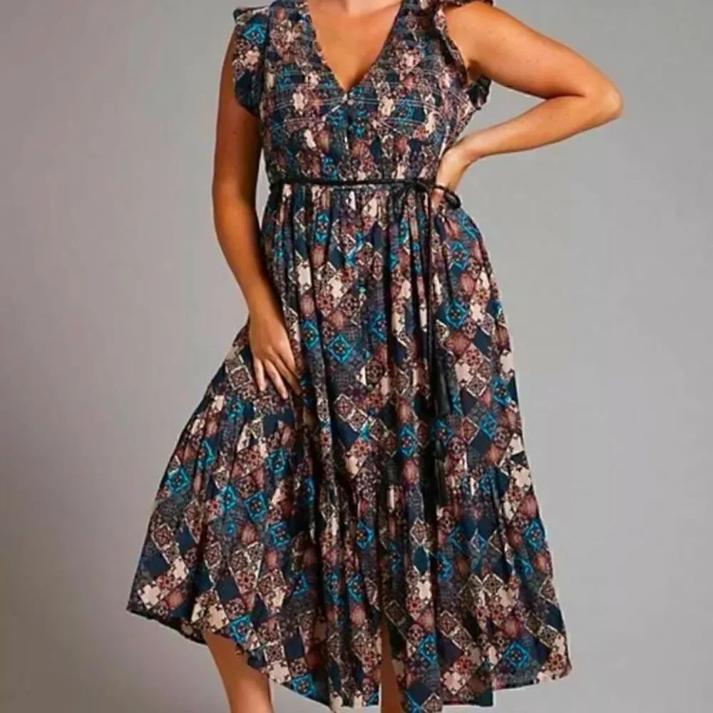Anthropologie midi dress